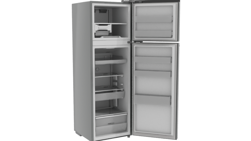 Realistic Household Refrigerator 3D Model - Professional 3D Model Render 10