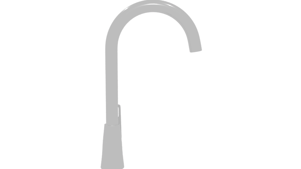 Sleek Modern Kitchen Faucet 3D Model - Professional 3D Model Render 5