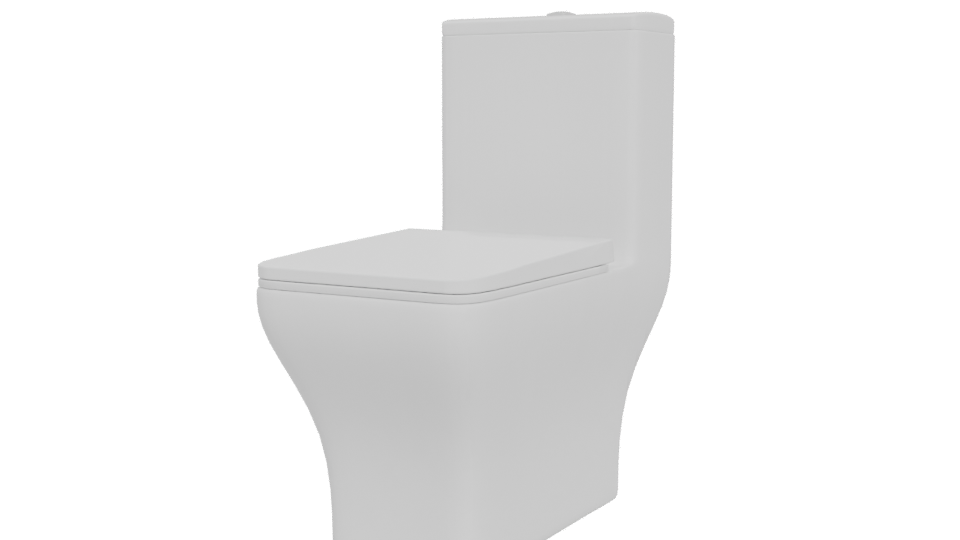 Stylish Modern Toilet 3D Model - Professional 3D Model Render 12