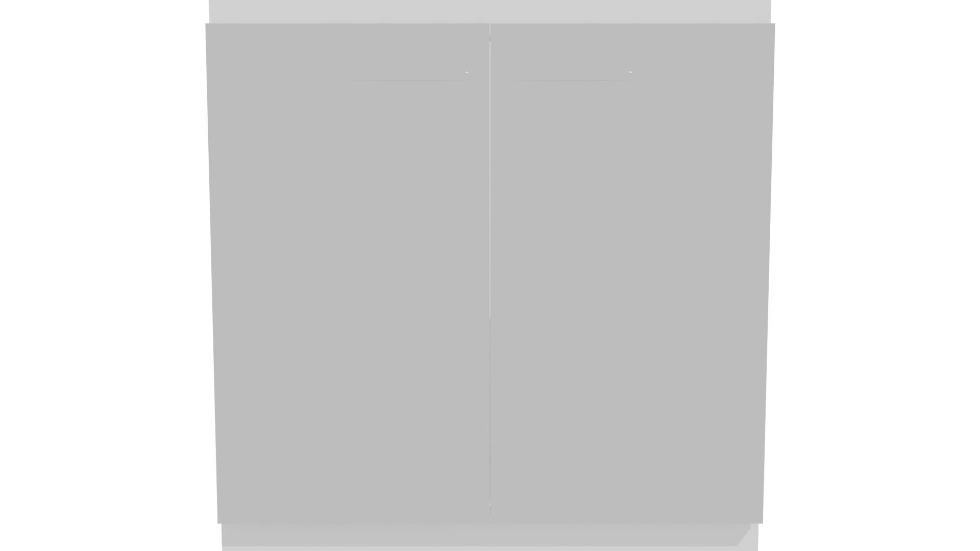 Minimalist Two-Door Cabinet Model - Professional 3D Model Render 11