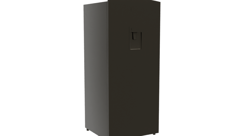 Sleek Black Refrigerator 3D Model - Professional 3D Model Render 10
