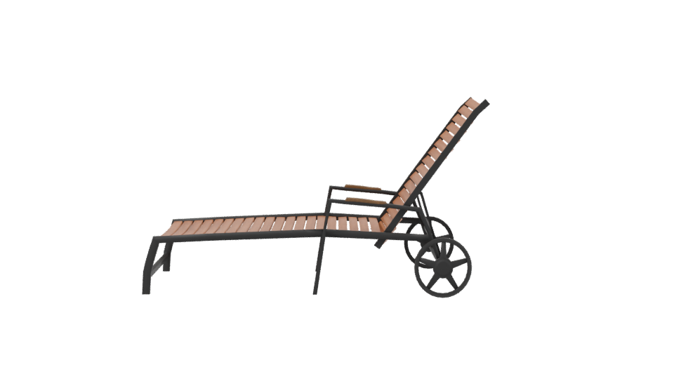 Reposera Flamingo Rueda Lounge Chair 3D - Professional 3D Model Render 2