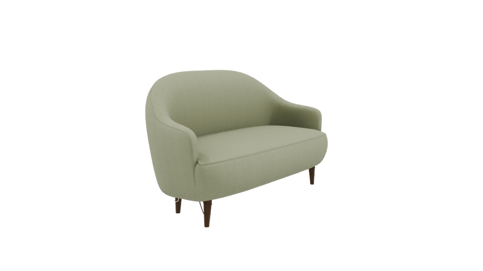 Stylish Green Fabric Sofa Model - Professional 3D Model Render 9