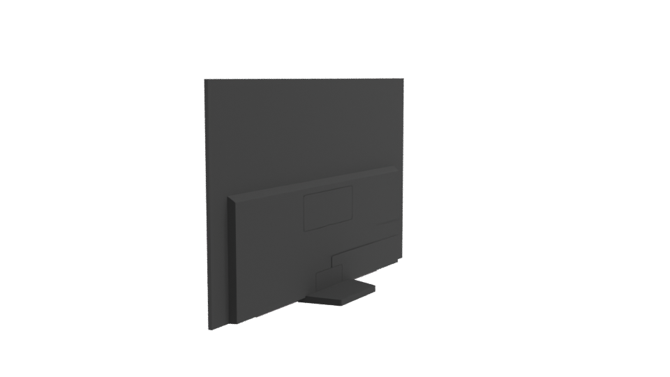 Sleek Minimalist Television Model - Professional 3D Model Render 3