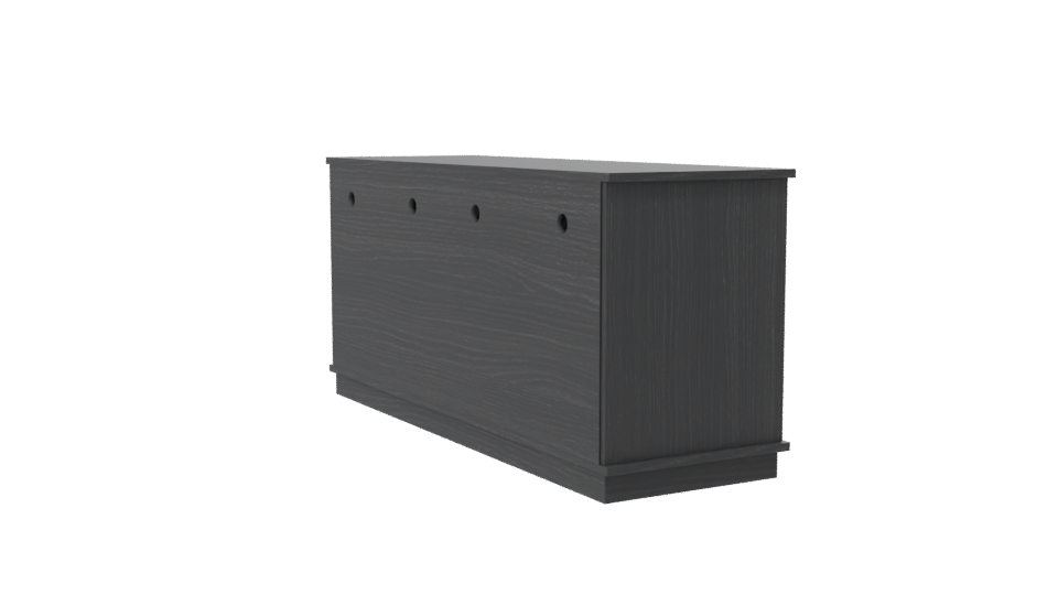Stylish Modern Entertainment Center 3D - Professional 3D Model Render 7