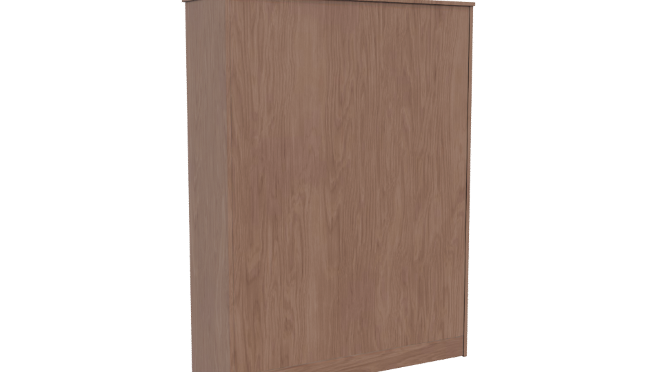 Stylish Wooden Storage Cabinet 3D - Professional 3D Model Render 4