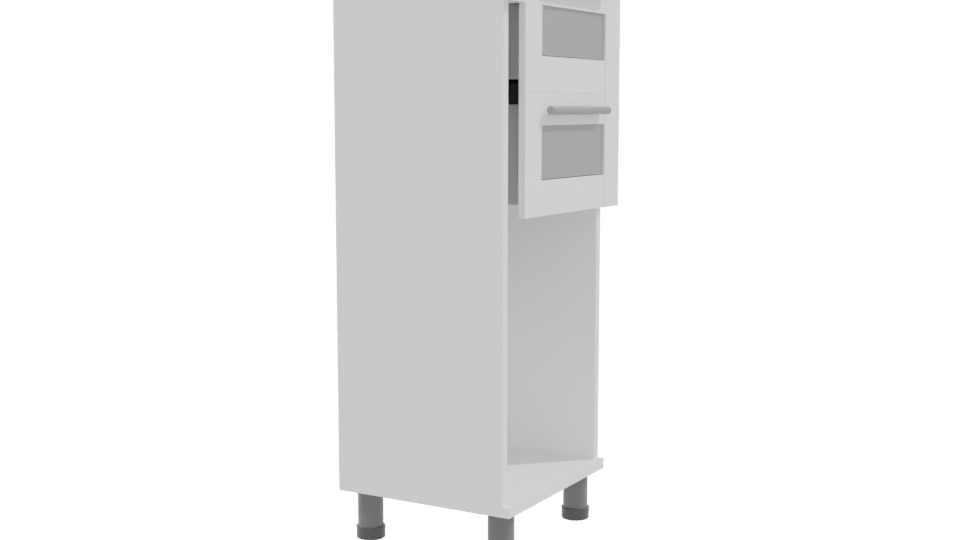 Modern 4-Drawer Storage Cabinet 3D - Professional 3D Model Render 9
