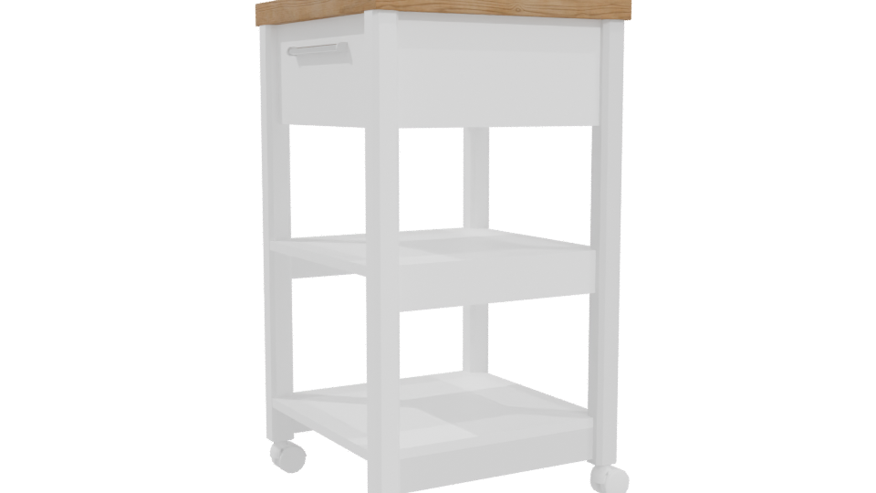 Stylish Nightstand 3D Model - Professional 3D Model Render 4