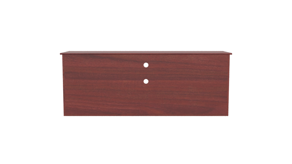 Modern Wooden TV Cabinet Model - Professional 3D Model Render 5