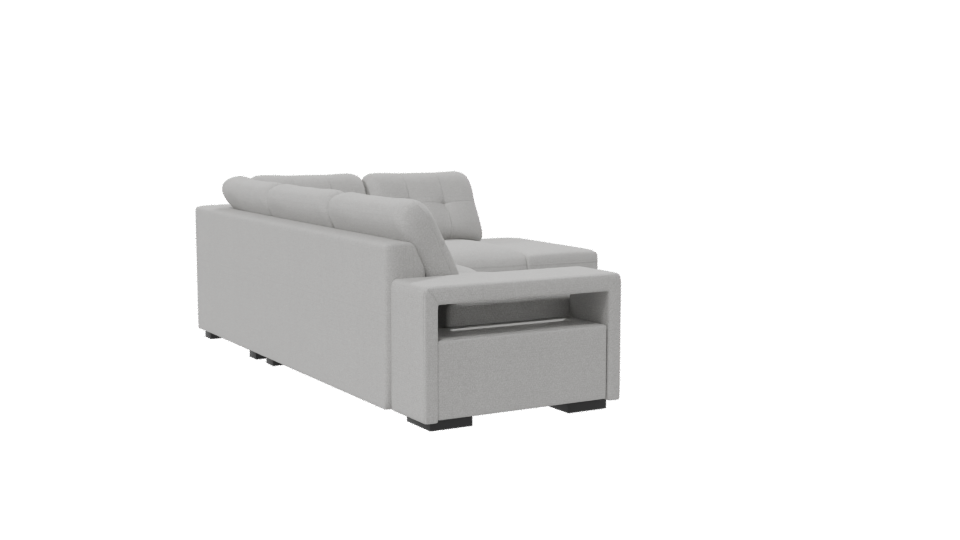 Stylish L-Shaped Sofa Model - Professional 3D Model Render 7