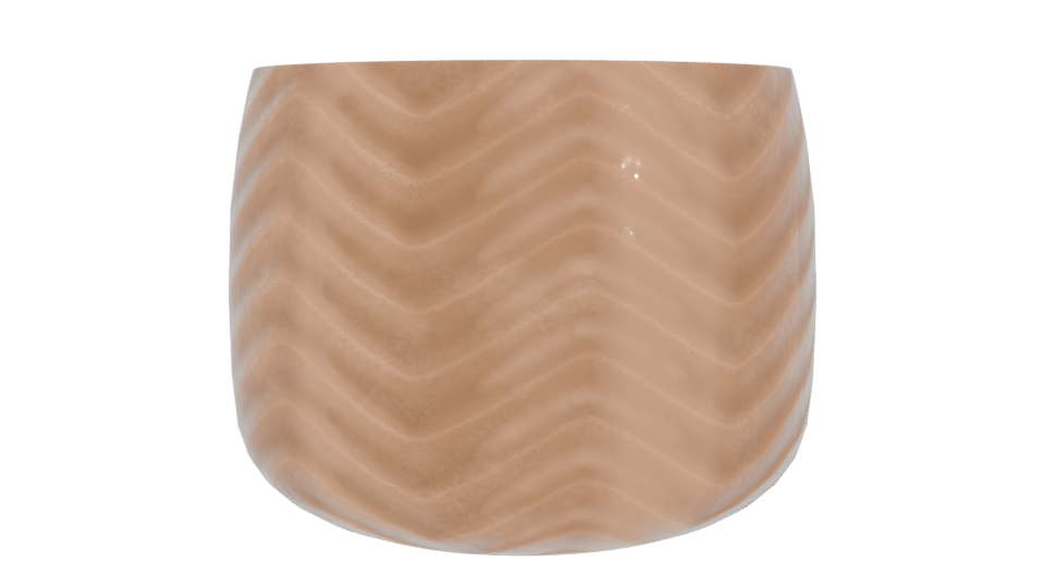 Stylish Decorative Planter Model - Professional 3D Model Render 3