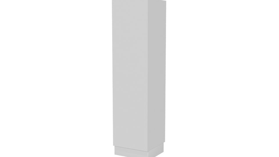 Stylish Tall Wooden Cabinet 3D - Professional 3D Model Render 6