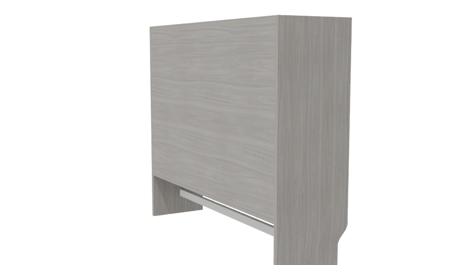 Modern Wooden Bookshelf 3D Model - Professional 3D Model Render 7