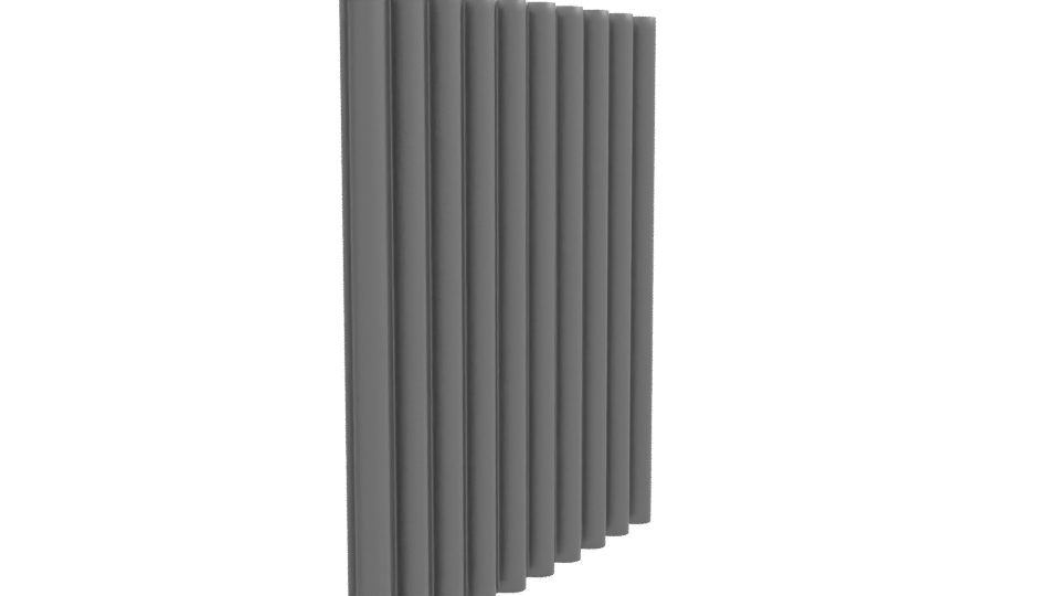 Textured Metal Wall Panel 3D - Professional 3D Model Render 9