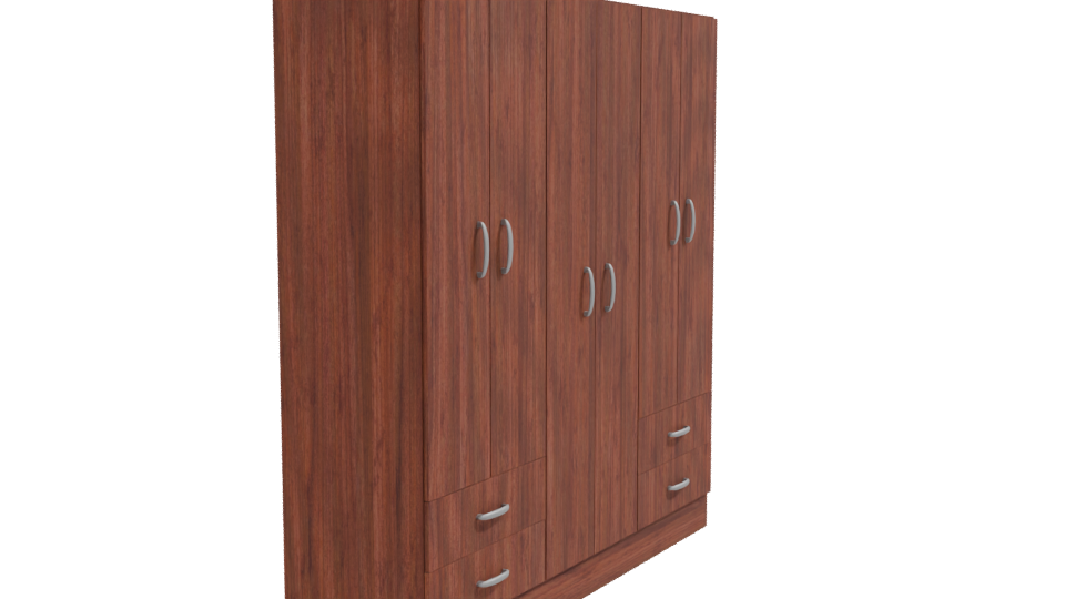 Closet Maipo 6 Doors 3D Model - Professional 3D Model Render 9
