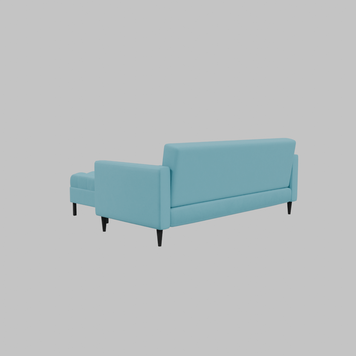 sofa-retro-3c-2-poufs-felpa-turquesa