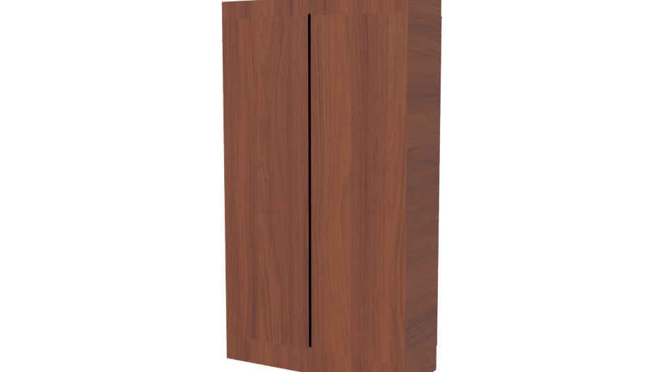 Stylish Wooden Storage Cabinet 3D - Professional 3D Model Render 6
