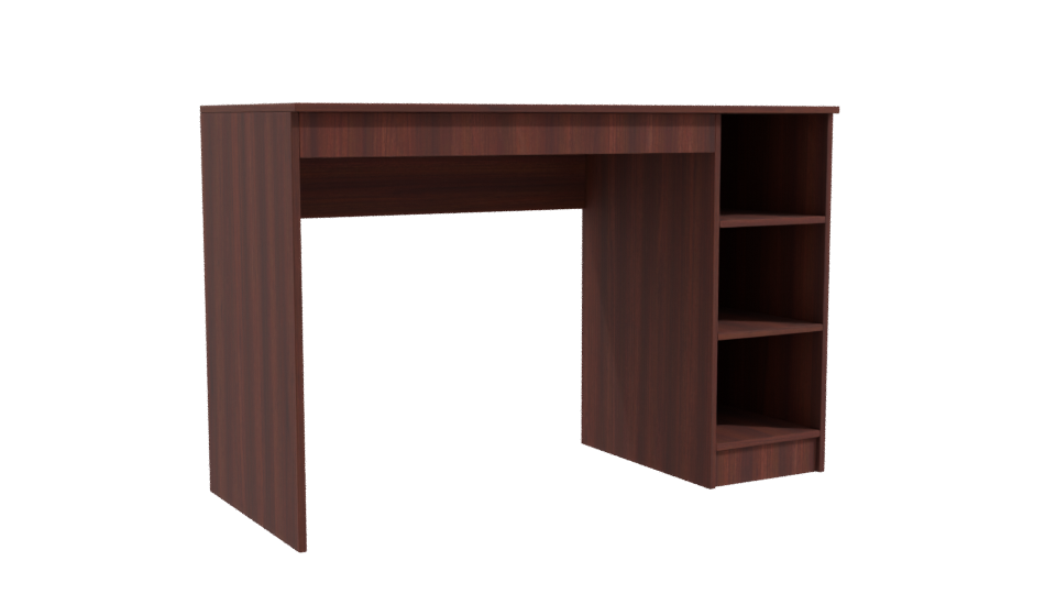Stylish Wooden Office Desk 3D - Professional 3D Model Render 10
