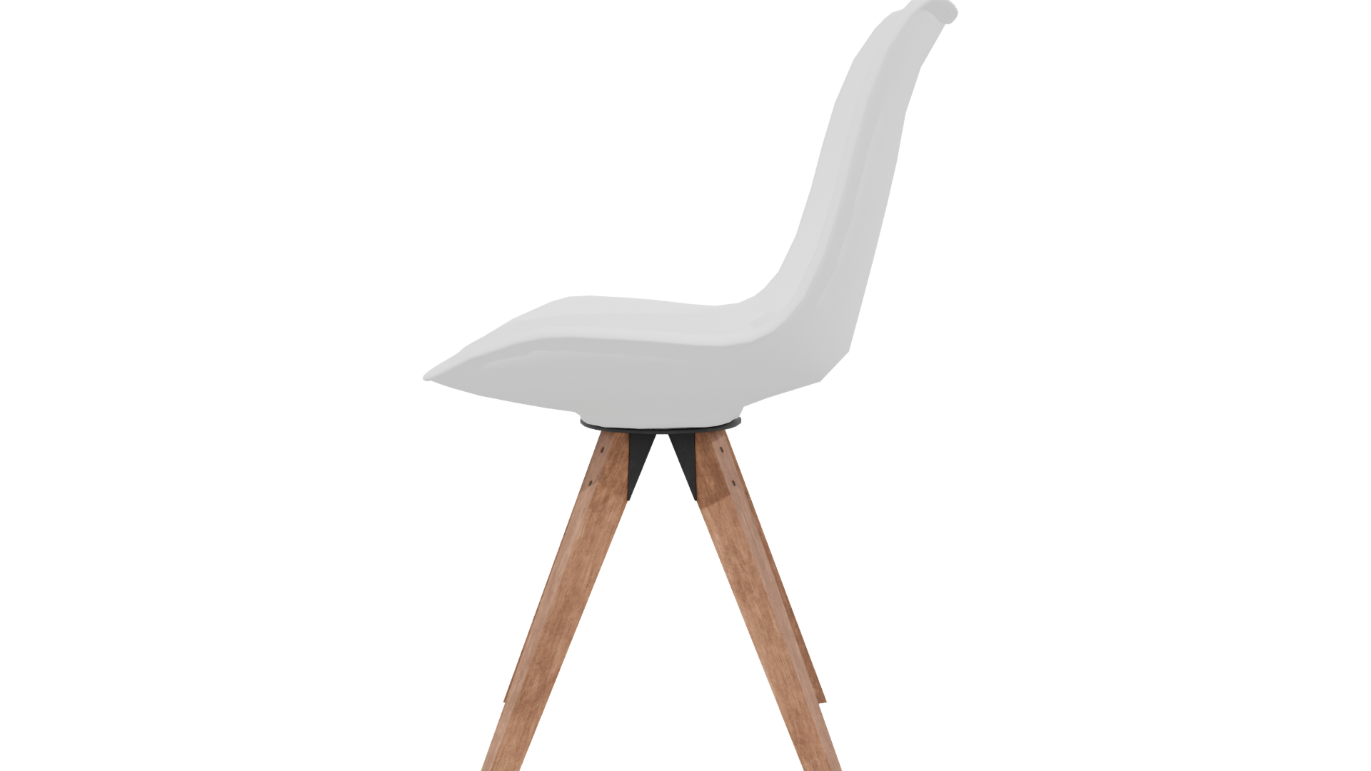 Modern White Chair 3D Model - Professional 3D Model Render 2