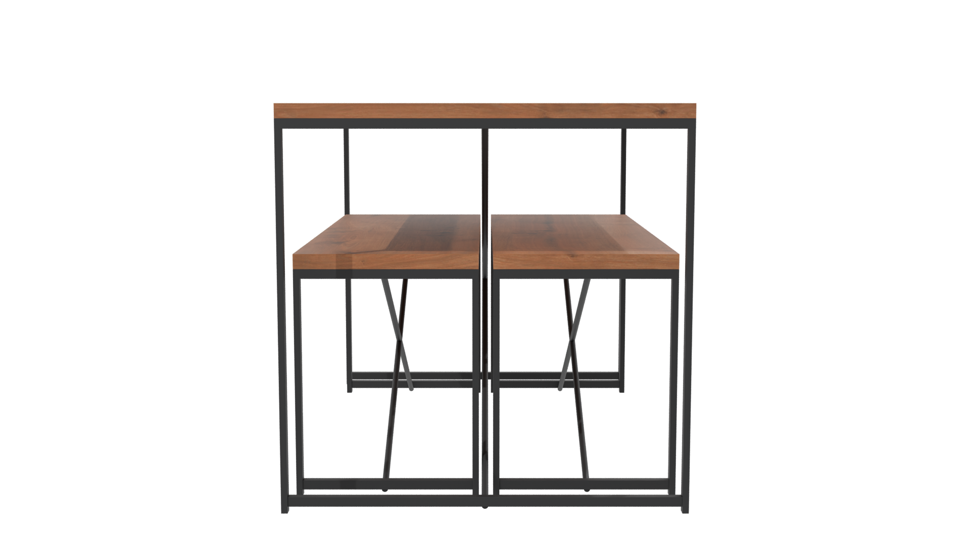 Stylish Nesting Tables Set 3D - Professional 3D Model Render 2