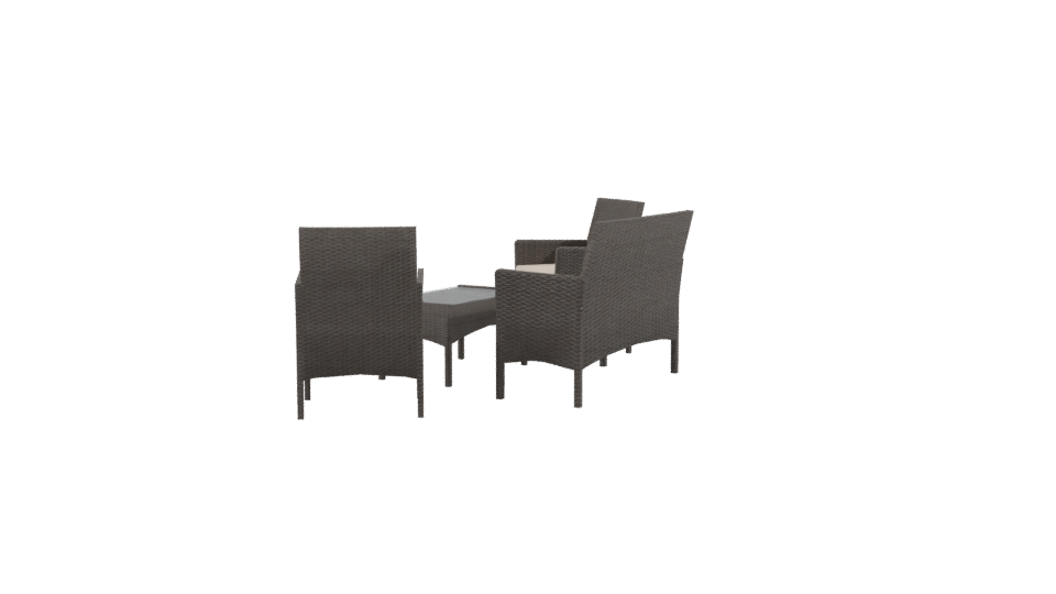 Modern Outdoor Furniture Set 3D - Professional 3D Model Render 3