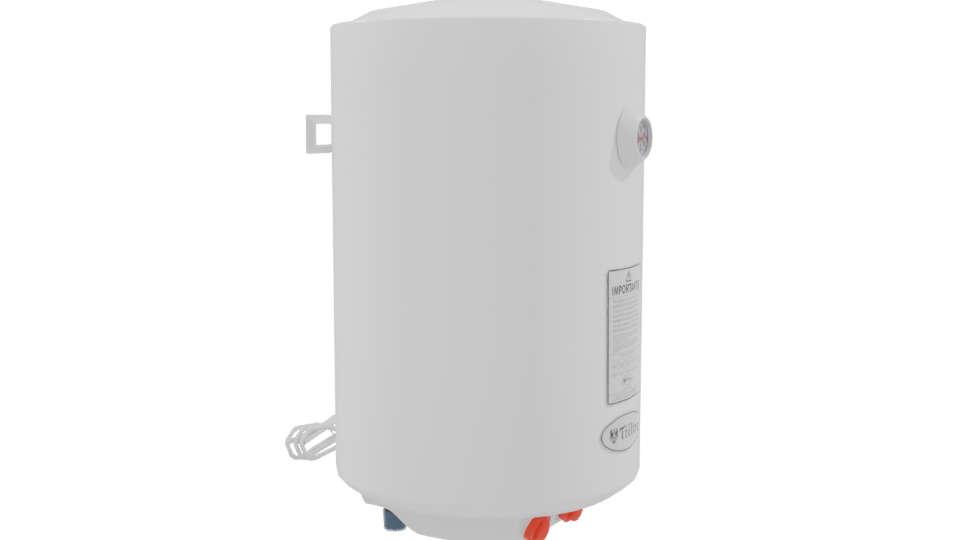 Stylish Electric Water Heater 3D - Professional 3D Model Render 9
