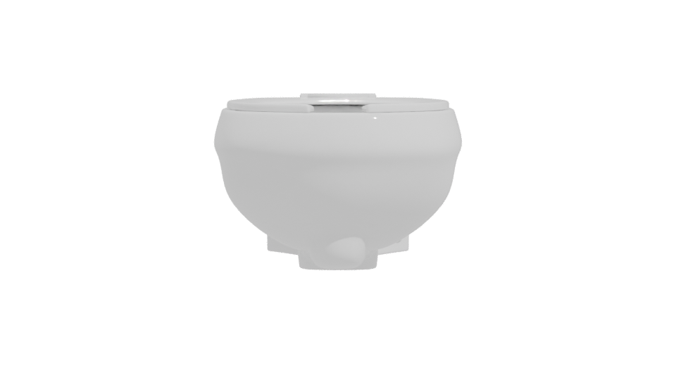 Stylish Modern Toilet Model - Professional 3D Model Render 11