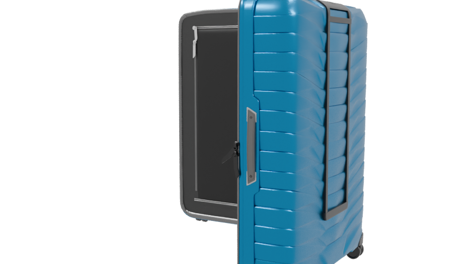 Stylish Hardshell Luggage Model - Professional 3D Model Render 3