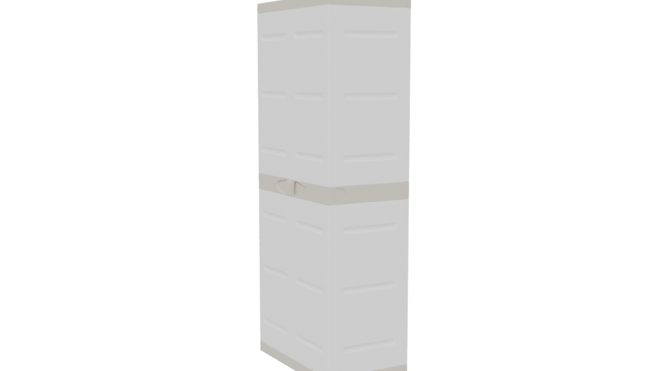 Beige Double Door Closet 3D - Professional 3D Model Render 13