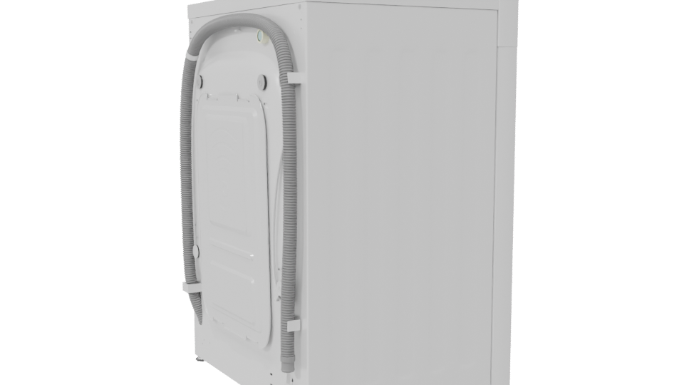 Modern Front-Loading Washing Machine 3D Model - Professional 3D Model Render 7