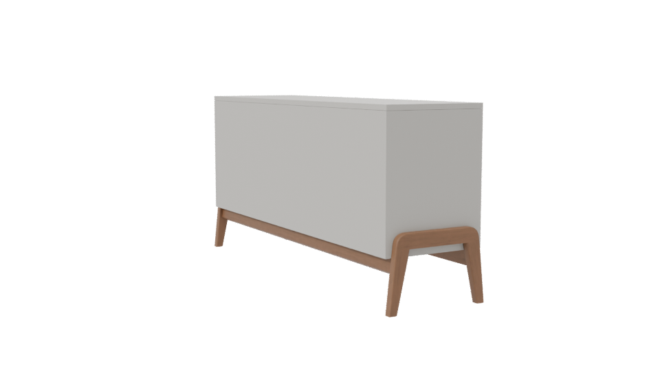 Minimalist Wooden Storage Cabinet 3D - Professional 3D Model Render 7