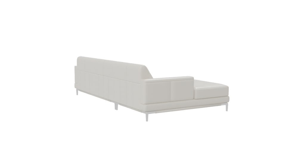 Modern Leather Sectional Sofa 3D - Professional 3D Model Render 7