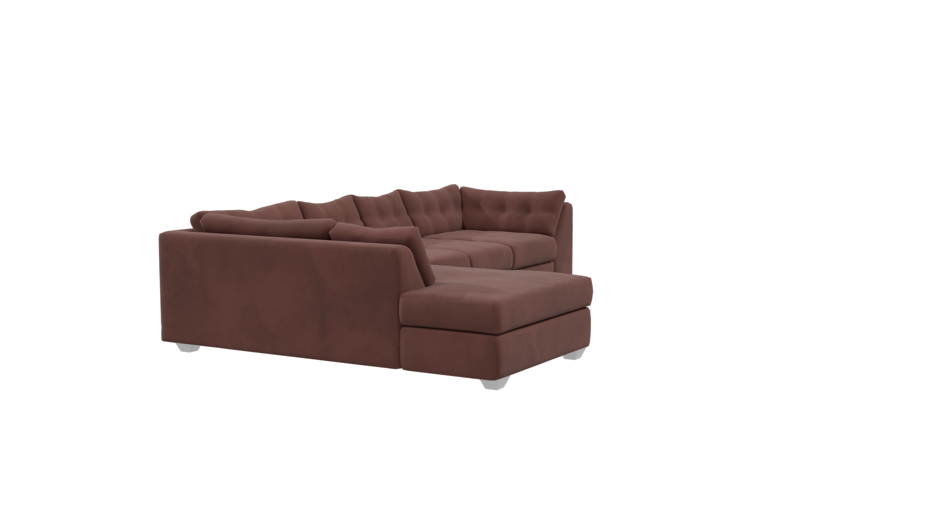 Stylish L-Shaped Sofa 3D - Professional 3D Model Render 9