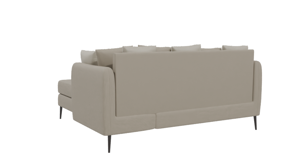 Stylish Sectional Sofa 3D Model - Professional 3D Model Render 4