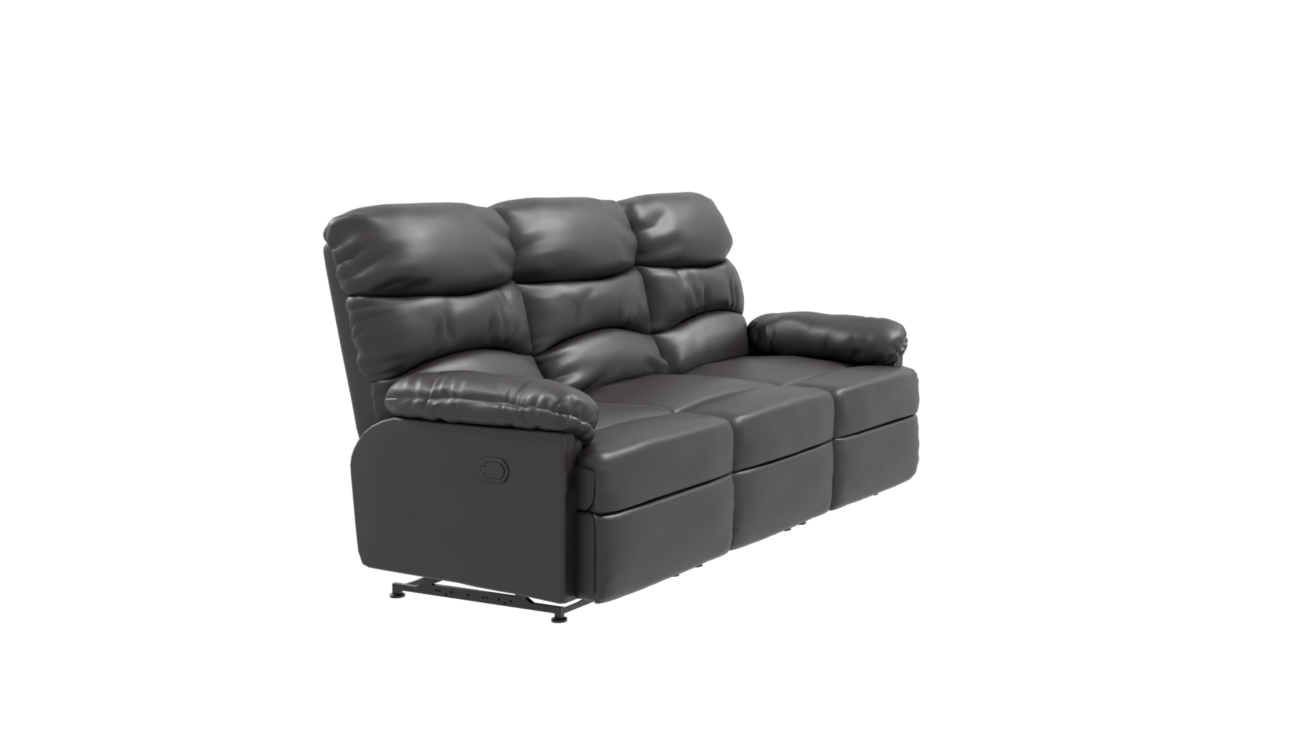 Reclinable Brown Couch 3D Model - Professional 3D Model Render 9