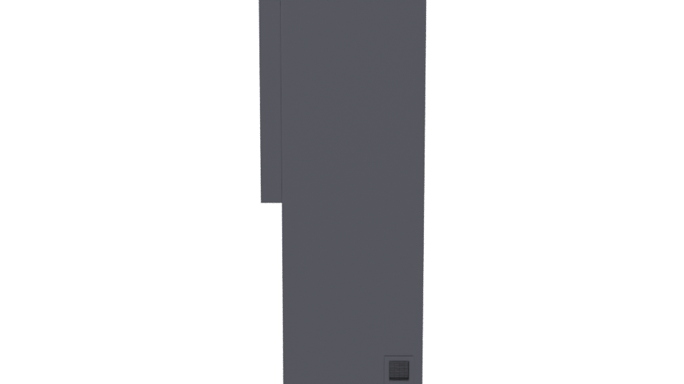 Sleek Black Refrigerator Model 3D - Professional 3D Model Render 2