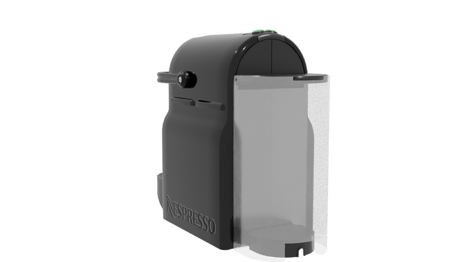 Compact Coffee Maker 3D Model - Professional 3D Model Render 4