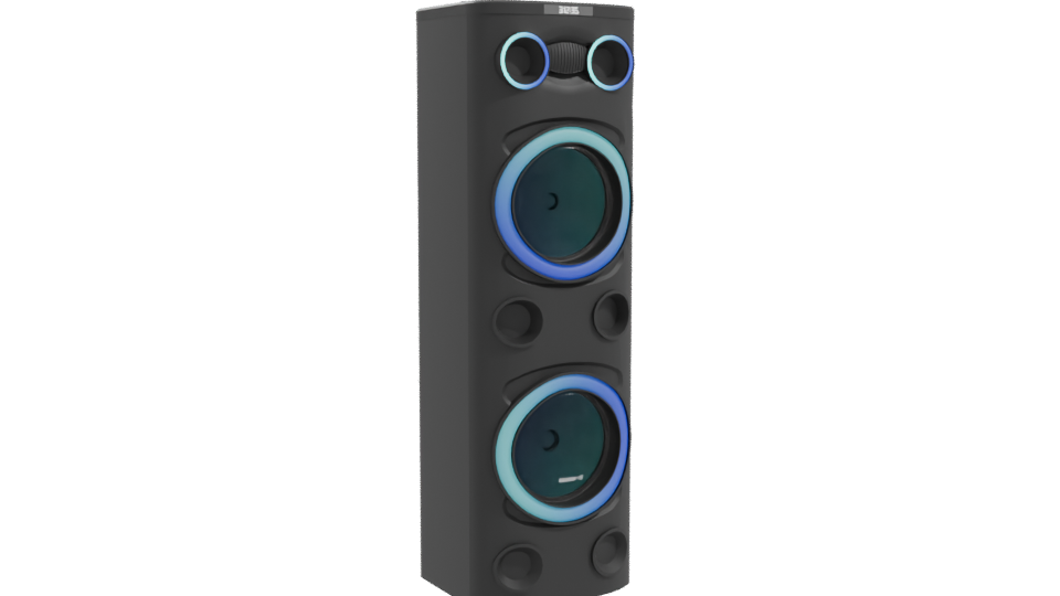 Stylish RGB Floor Speaker 3D Model - Professional 3D Model Render 10