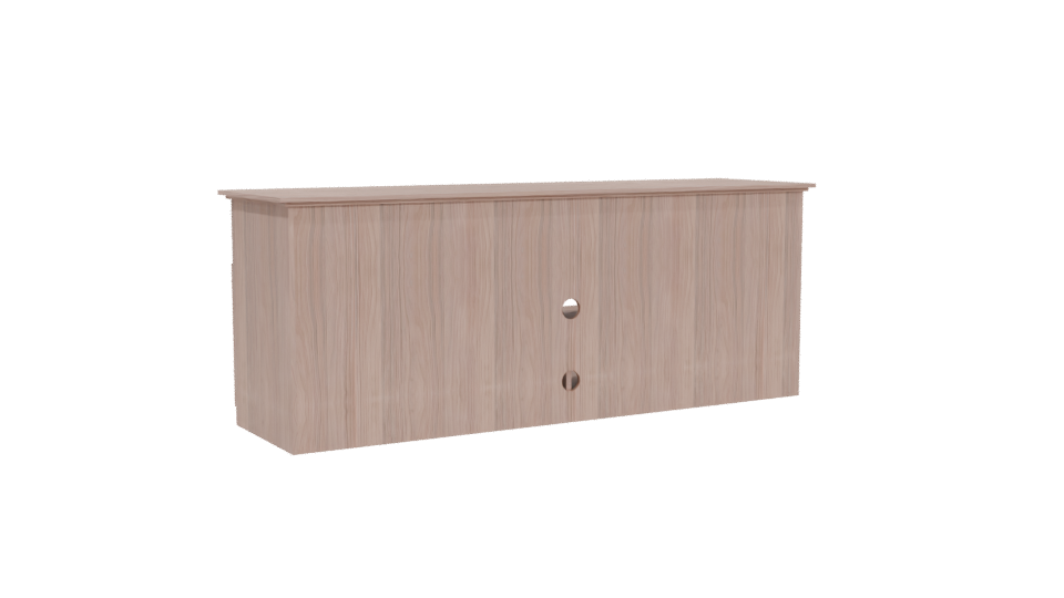 Stylish Wooden TV Stand 3D - Professional 3D Model Render 4