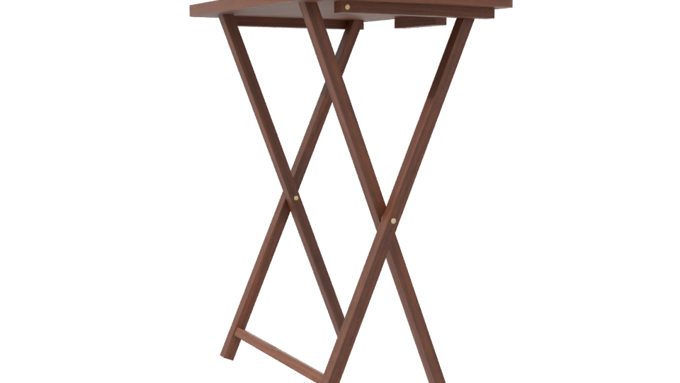 Stylish Wooden Desk Model - Professional 3D Model Render 7