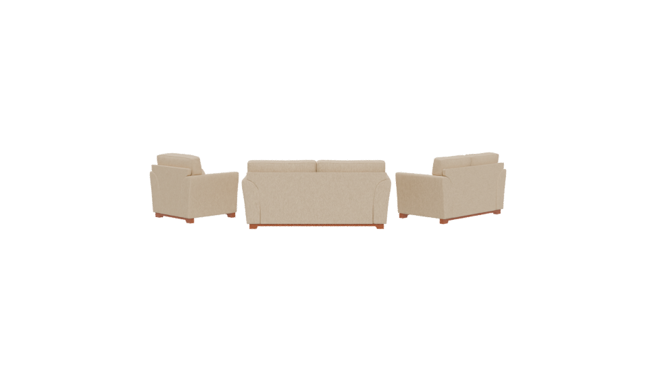 Stylish Fabric Sofa Set 3D - Professional 3D Model Render 5