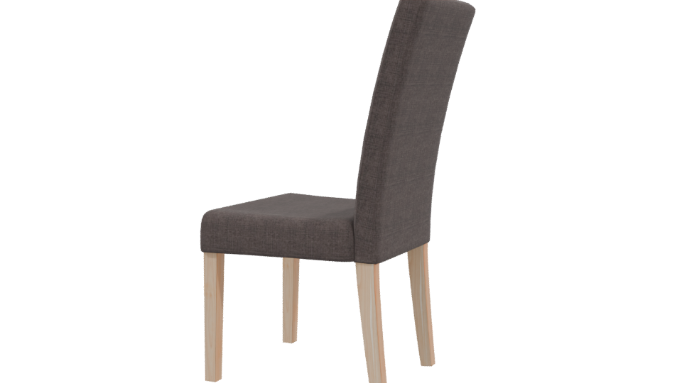 Stylish Fabric Dining Chair 3D - Professional 3D Model Render 3