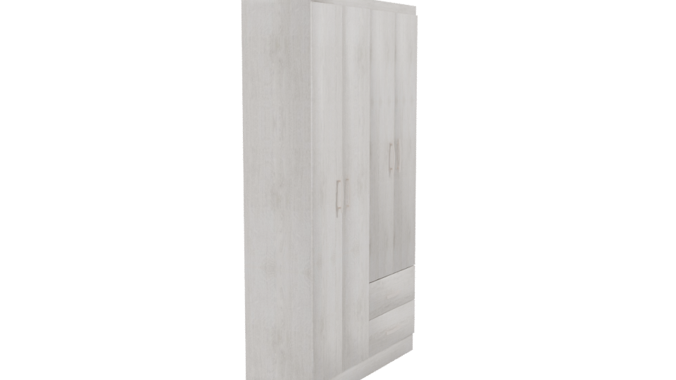 Stylish Wooden Storage Cabinet 3D - Professional 3D Model Render 9