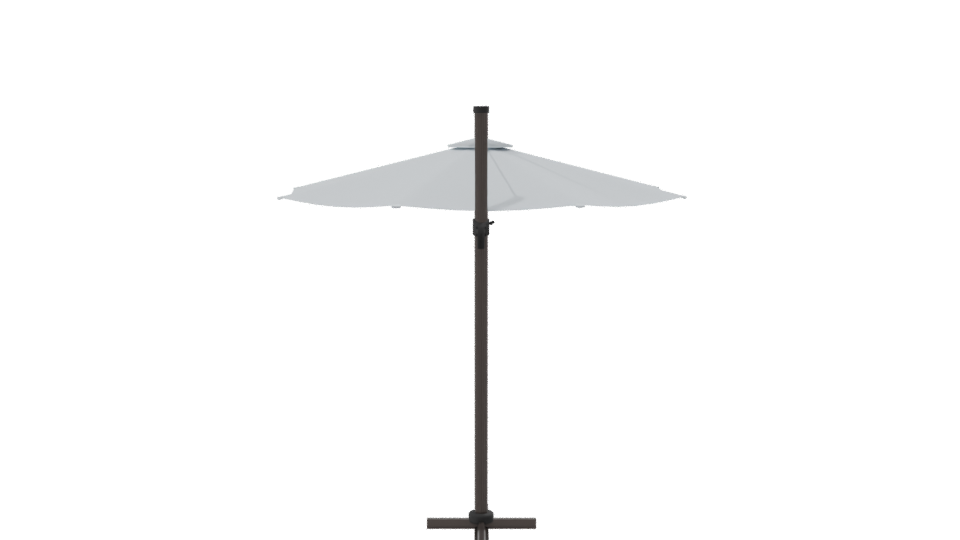 Stylish Outdoor Umbrella Model - Professional 3D Model Render 8