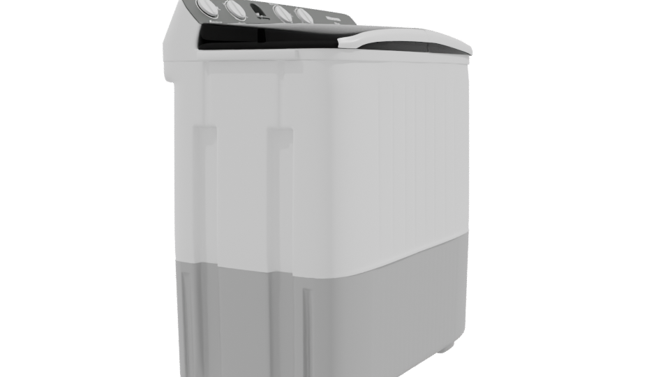 Compact Household Washing Machine 3D - Professional 3D Model Render 9