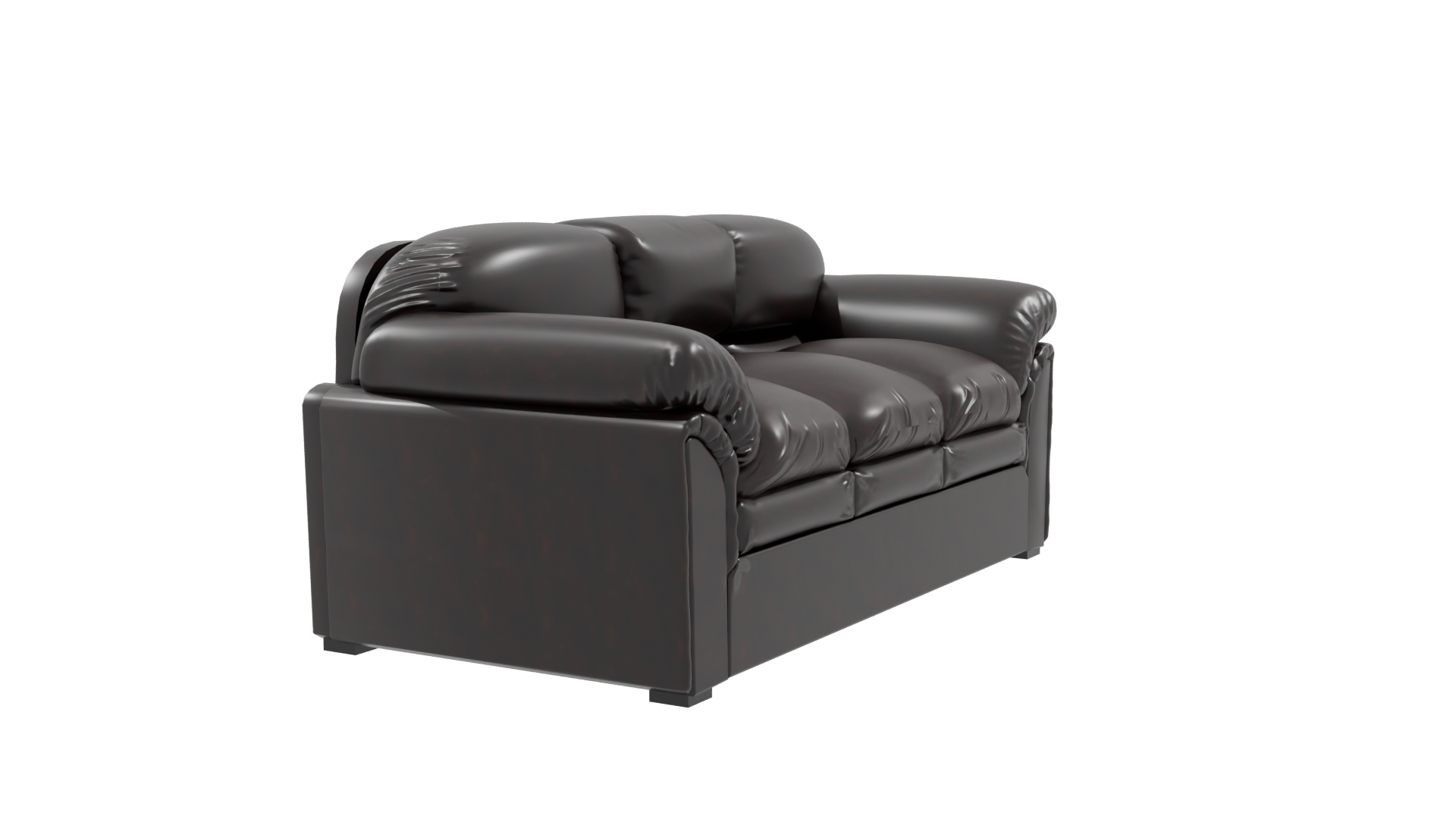Luxurious Leather Sofa 3D Model - Professional 3D Model Render 9