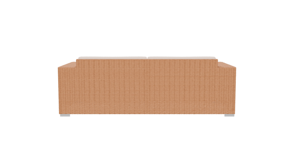 Stylish Outdoor Rattan Sofa 3D Model - Professional 3D Model Render 5
