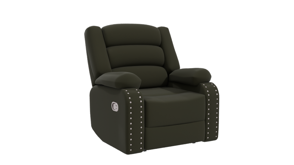 Individual Reclining Chair 3D Model - Professional 3D Model Render 10