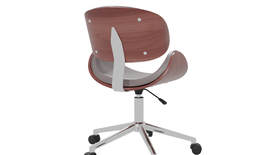 Stylish Modern Swivel Office Chair 3D Model - Professional 3D Model Render 6
