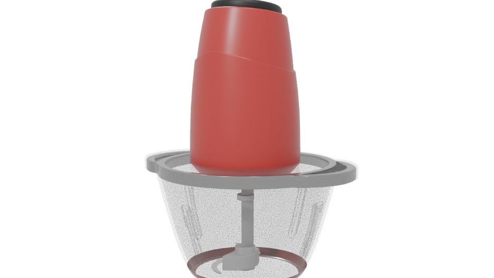 Compact Electric Food Chopper 3D Model - Professional 3D Model Render 6